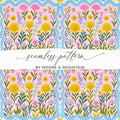 Seamless Floral Pattern by Moore & Mountain