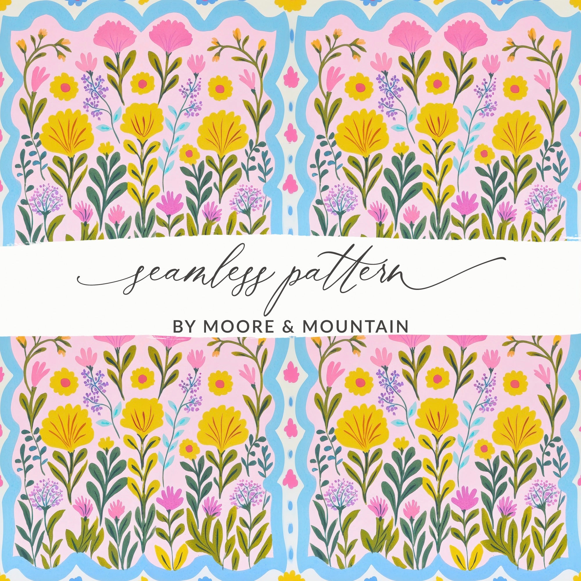Seamless Floral Pattern by Moore & Mountain
