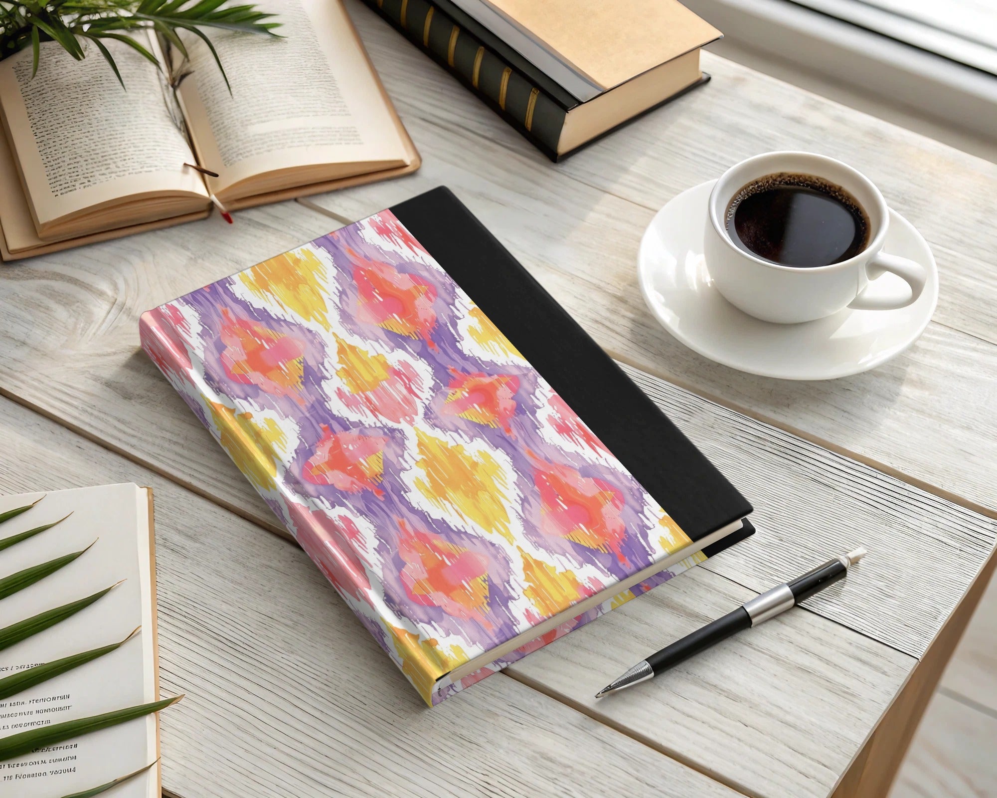 Colorful Abstract Pattern Hardcover Notebook