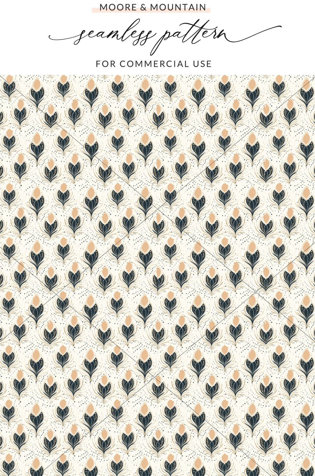 Elegant Floral Seamless Pattern for Commercial Use