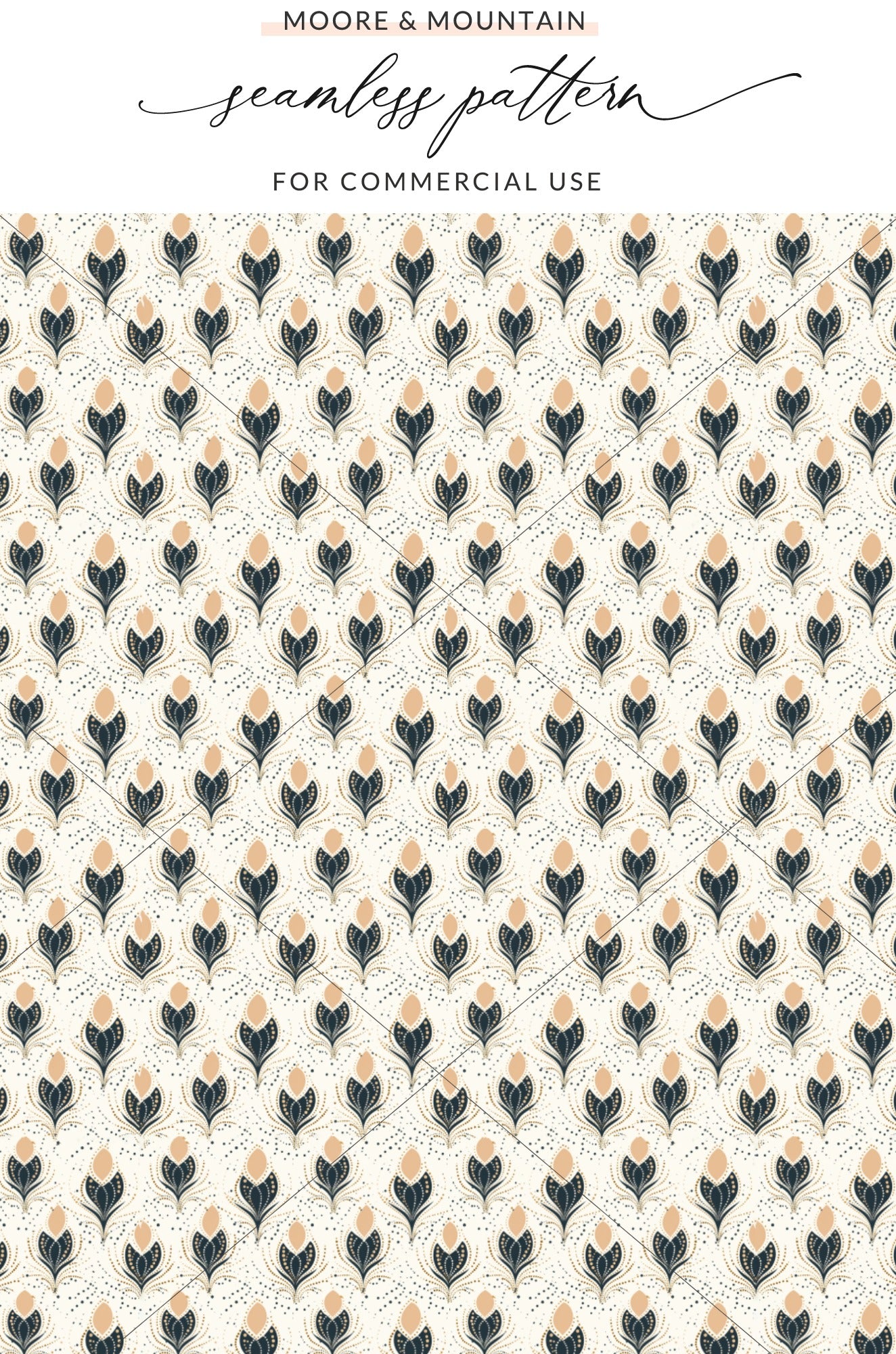 Elegant Floral Seamless Pattern for Commercial Use
