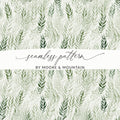 Seamless Green Foliage Pattern by Moore & Mountain