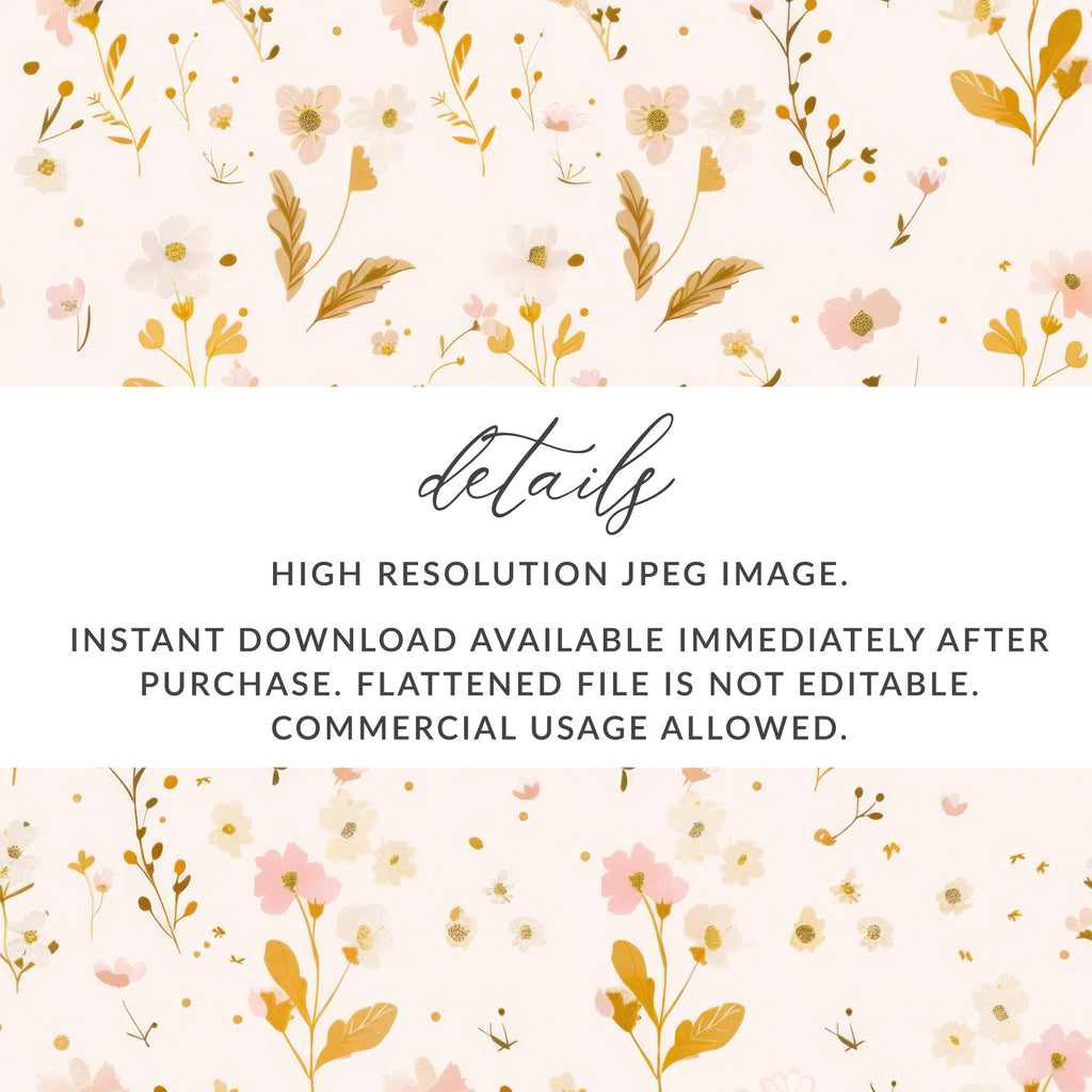 High Resolution Floral JPEG Image Instant Download