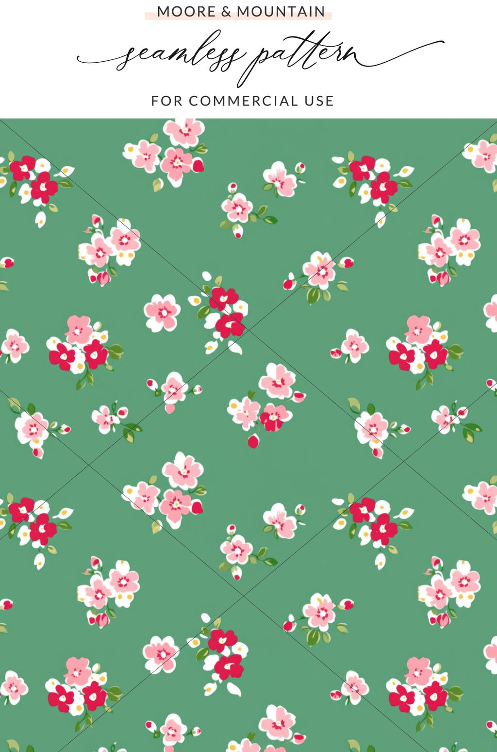 Floral Seamless Pattern for Commercial Use Product