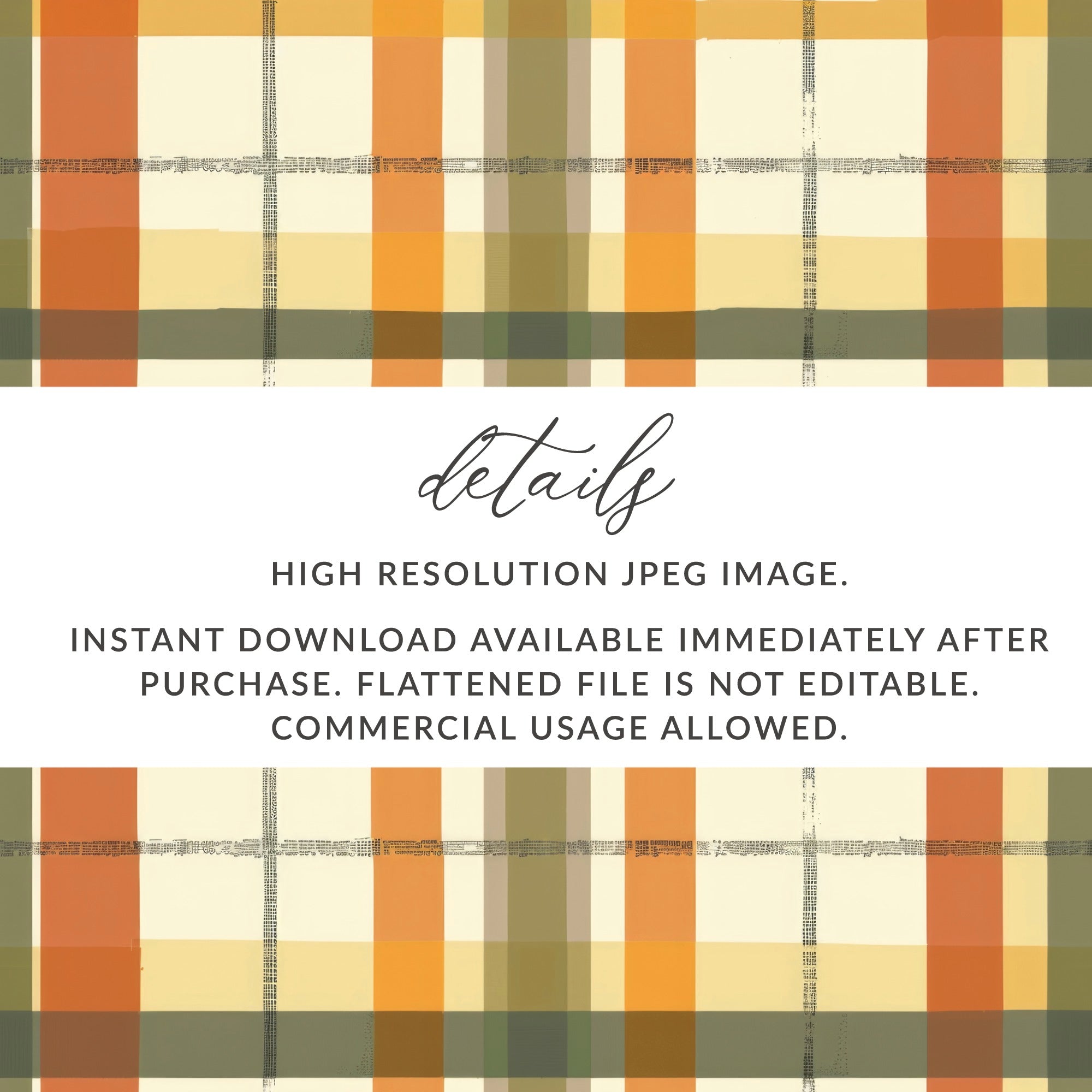 High Resolution JPEG Orange Yellow Plaid Pattern Download