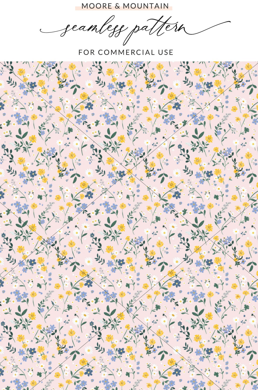 Floral Seamless Pattern for Commercial Products