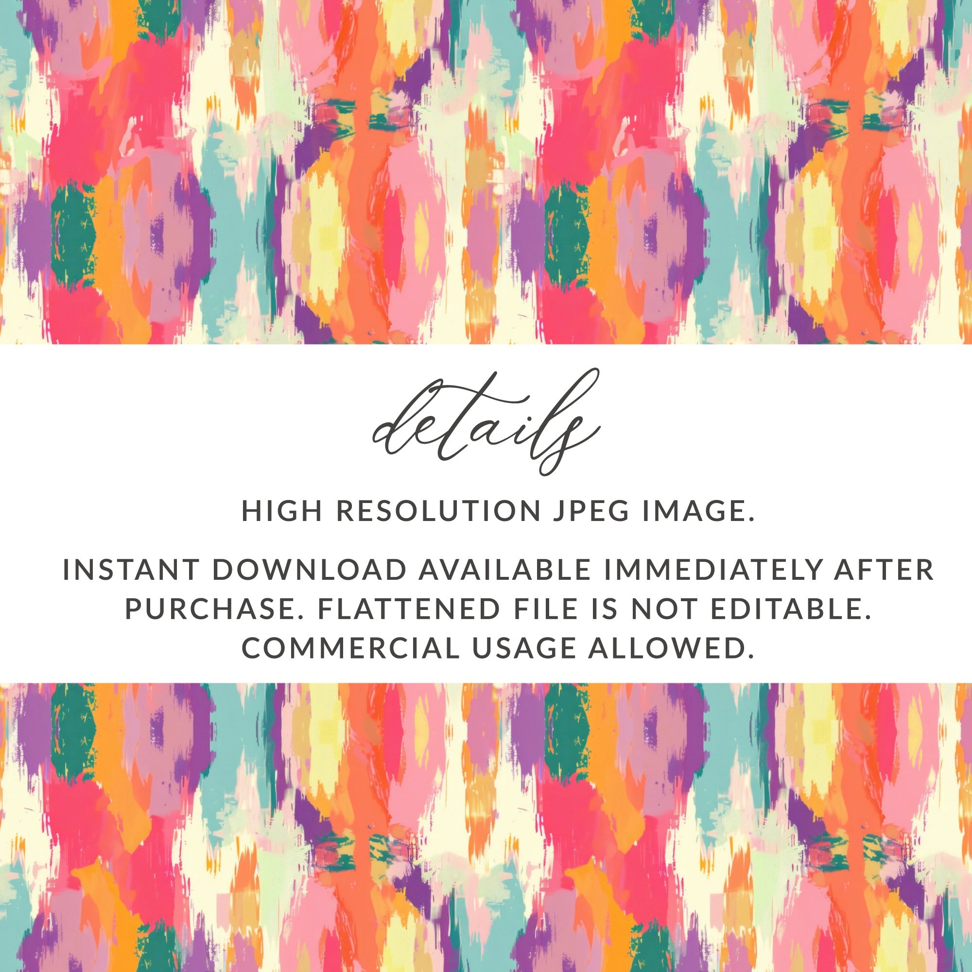 High Resolution Colorful Pattern Instant Download File