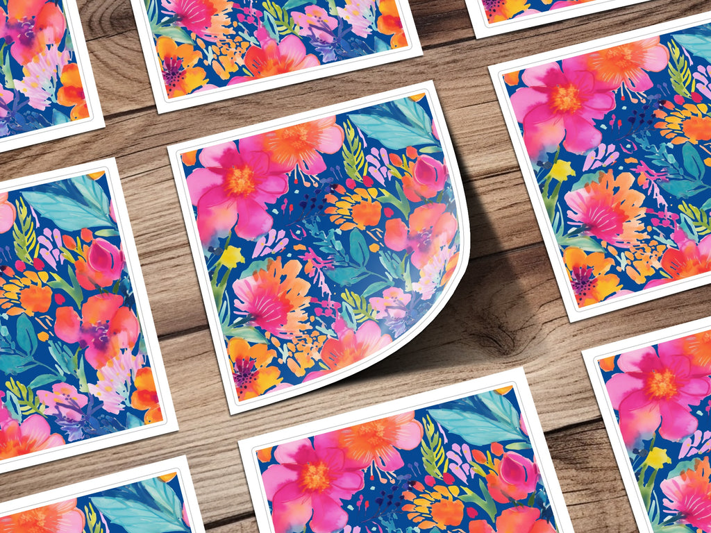 Colorful Summer Floral Patterns with Vibrant Blossoms