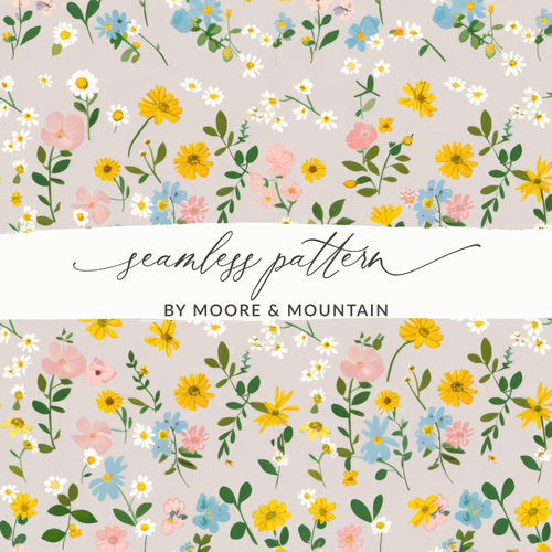Floral Seamless Pattern by Moore & Mountain Design