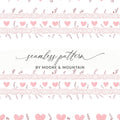 Charming Pink Heart Seamless Pattern Design
