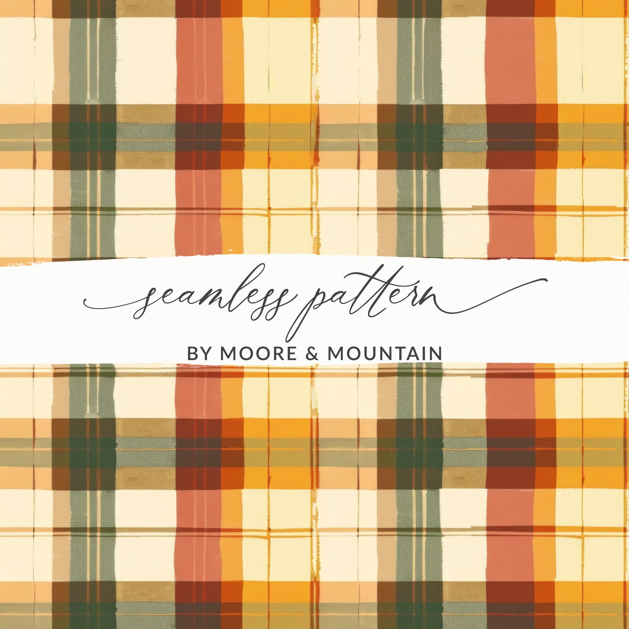 Seamless Plaid Pattern by Moore & Mountain product
