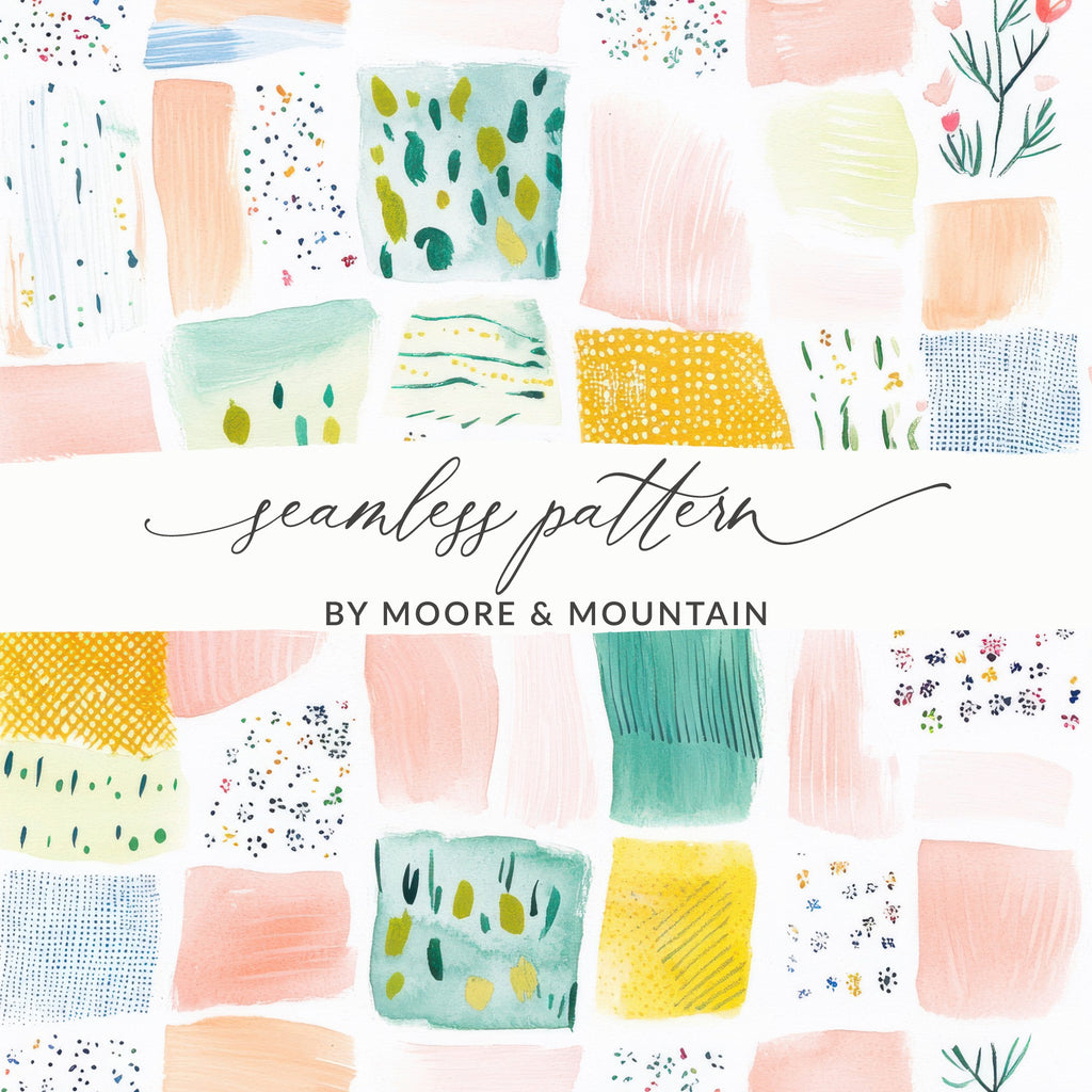 Vibrant Seamless Pattern by Moore and Mountain