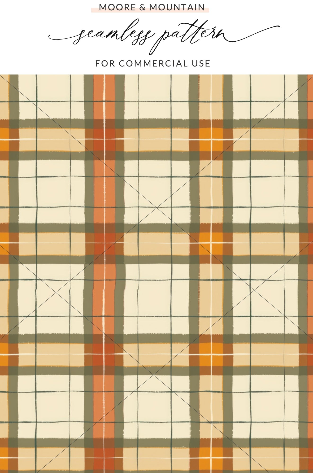 Rustic Plaid Seamless Pattern for Commercial Use