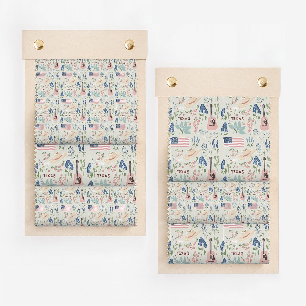 Texas Theme Vintage Design Printed Fabric Product
