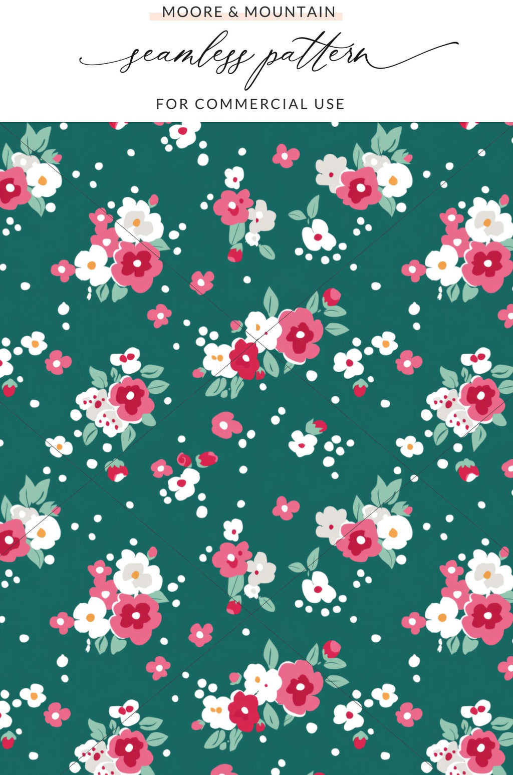 Floral Seamless Pattern for Commercial Use