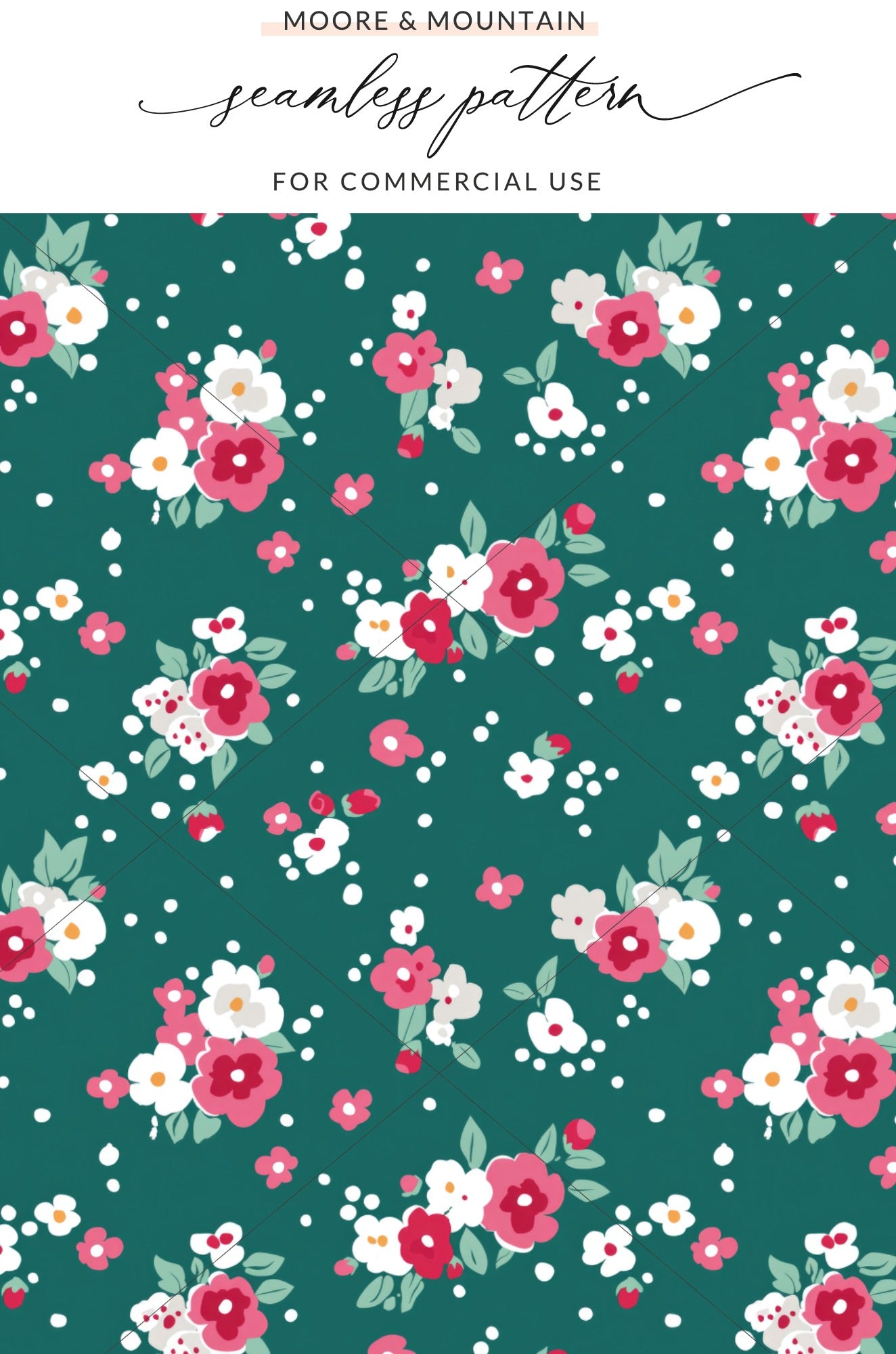 Floral Seamless Pattern for Commercial Use