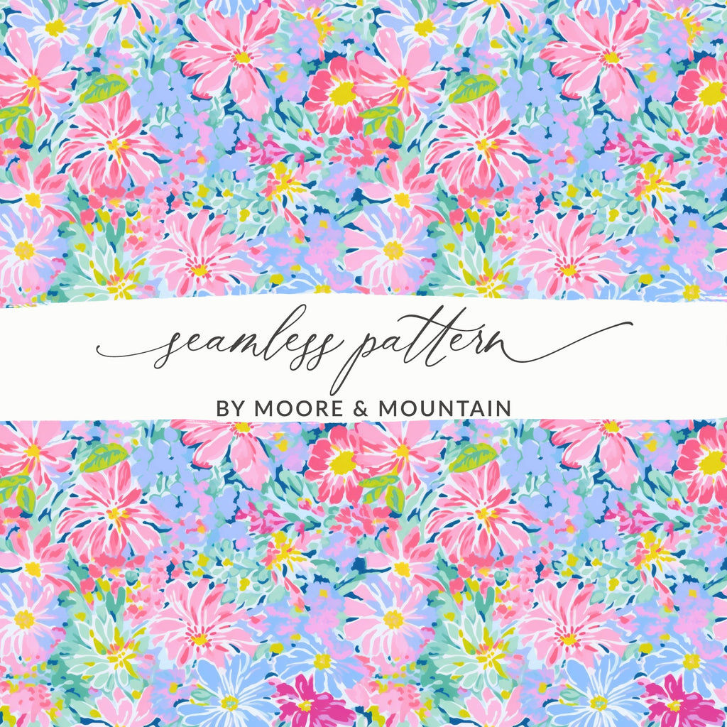 Colorful Floral Seamless Pattern by Moore & Mountain