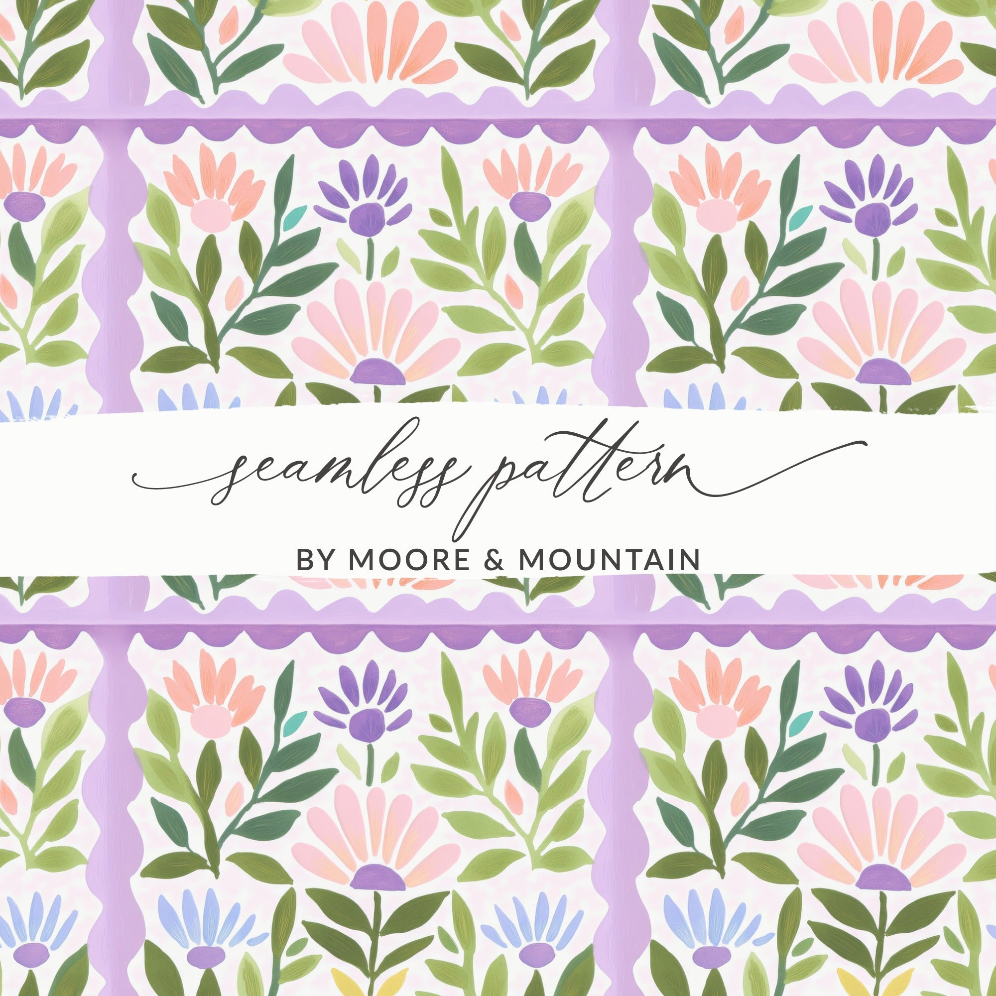 Seamless Floral Pattern by Moore & Mountain