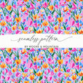 Colorful Floral Seamless Pattern by Moore & Mountain Design