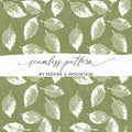 Green Leaf Seamless Pattern by Moore & Mountain