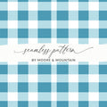 Blue Checkered Seamless Pattern by Moore & Mountain