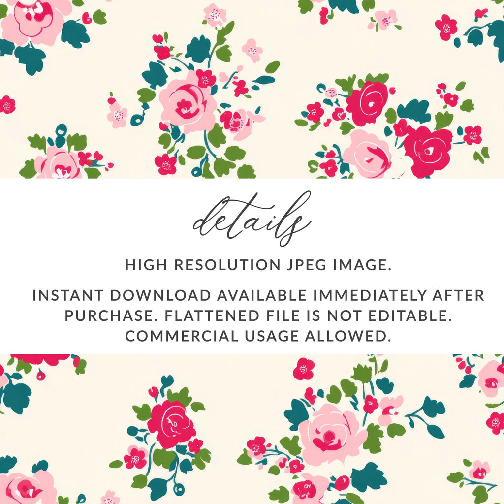 High Resolution Floral Design JPEG Image Instant Download