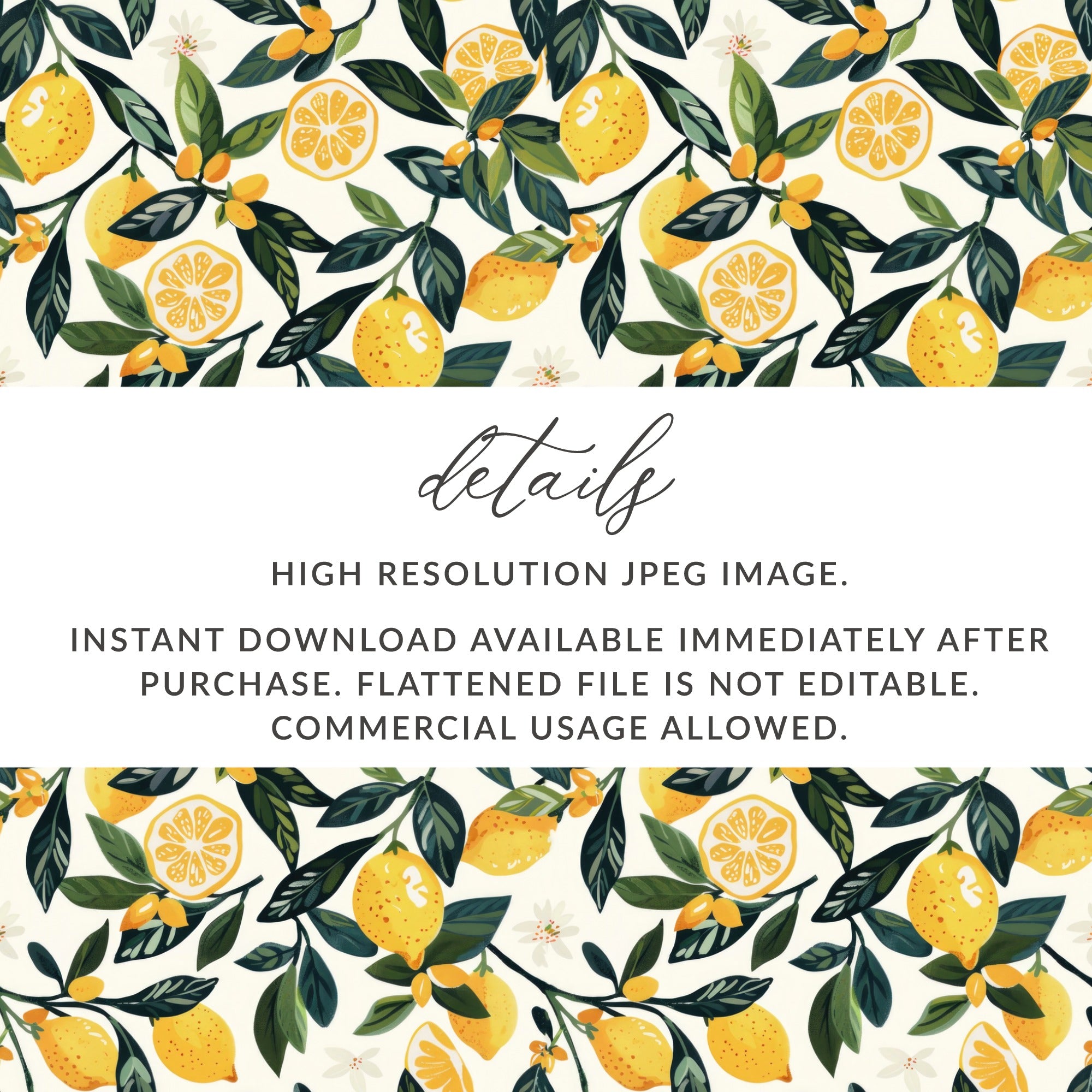 Lemon Pattern High Resolution JPEG Image for Download