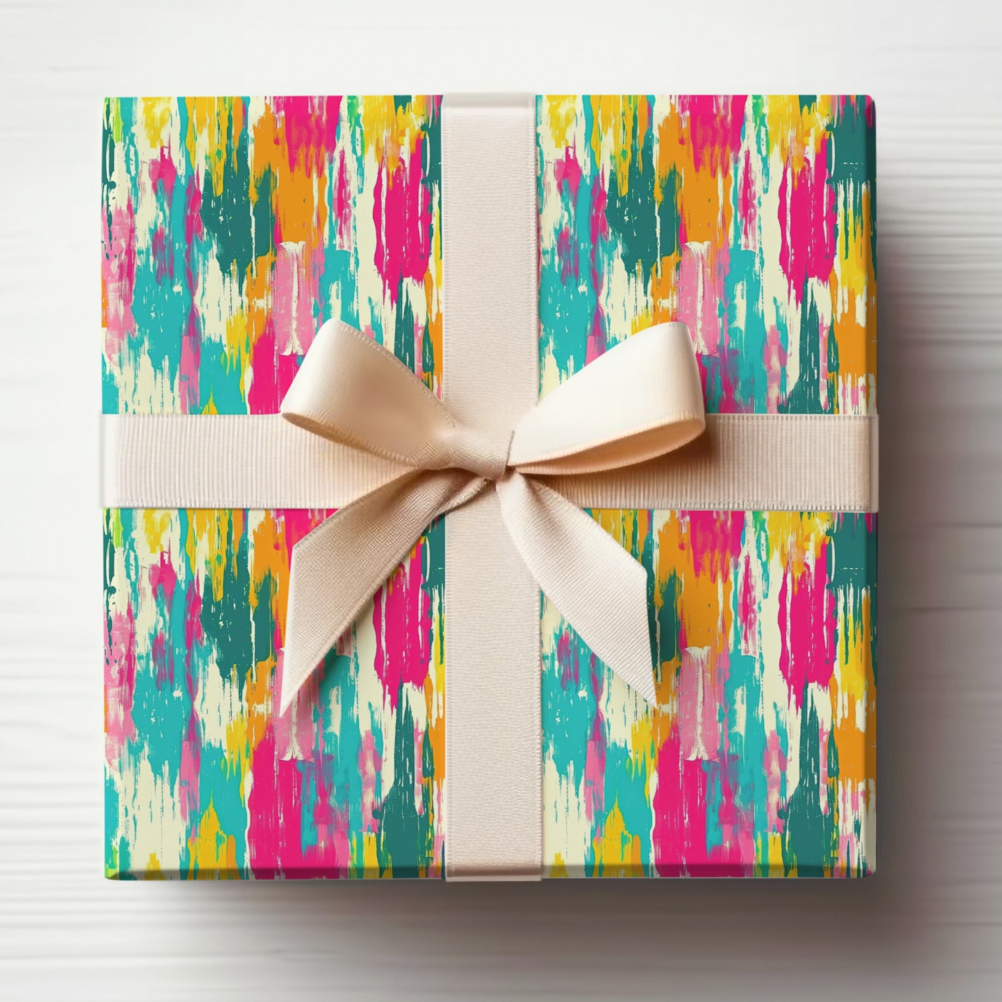 Vibrant Abstract Pattern Gift Wrap Surprise Box