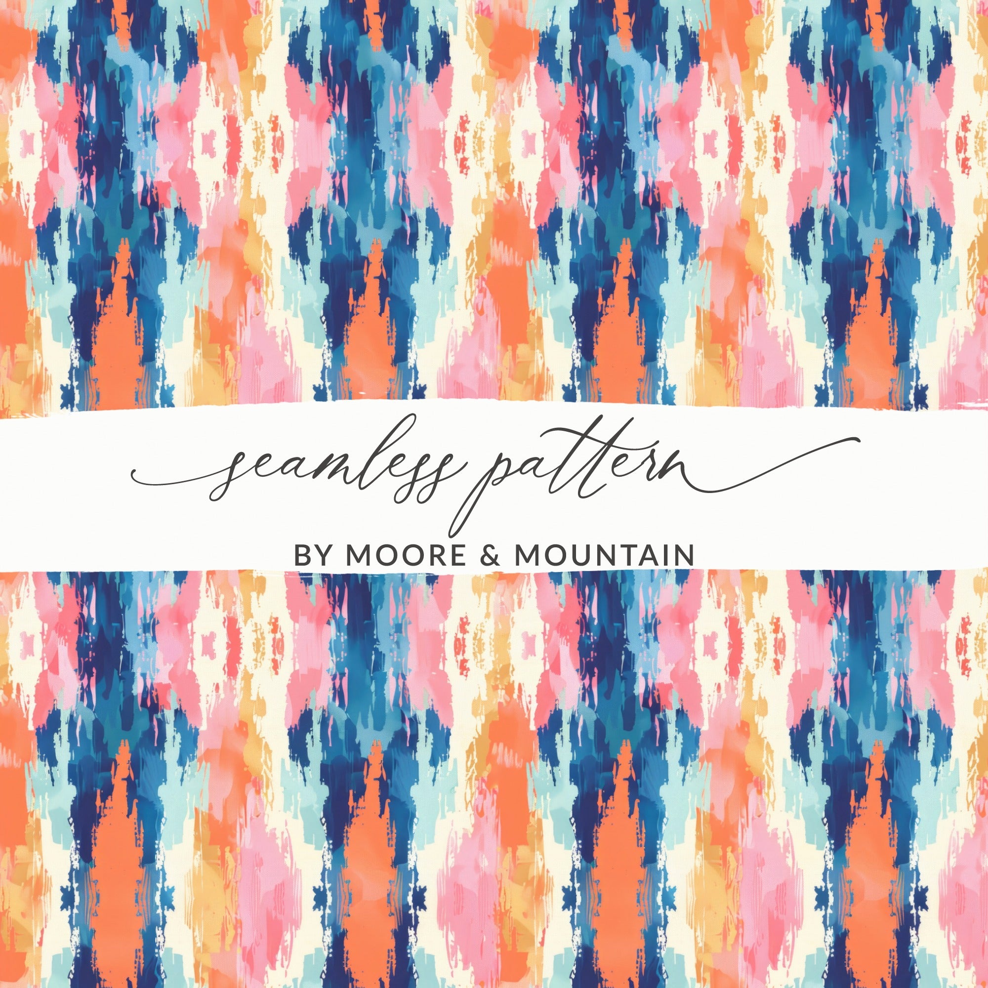 Vibrant Abstract Watercolor Seamless Pattern Design