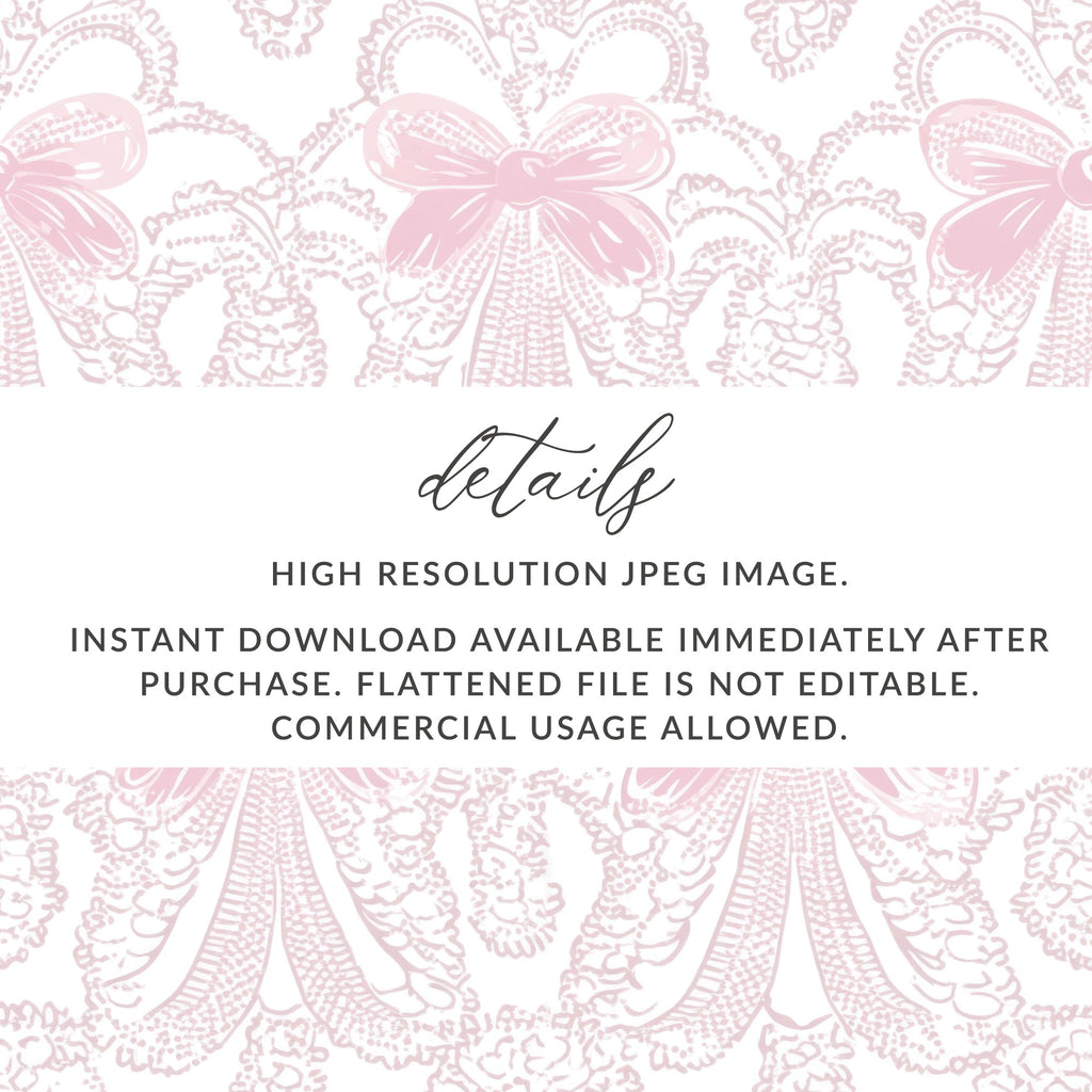 Pink Lace Bow High-Resolution JPEG Image Download