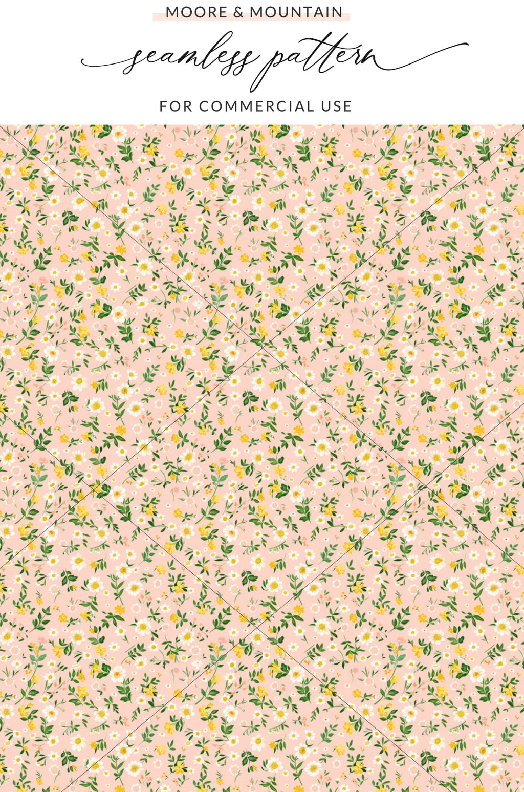 Seamless Floral Pattern for Commercial Use Product