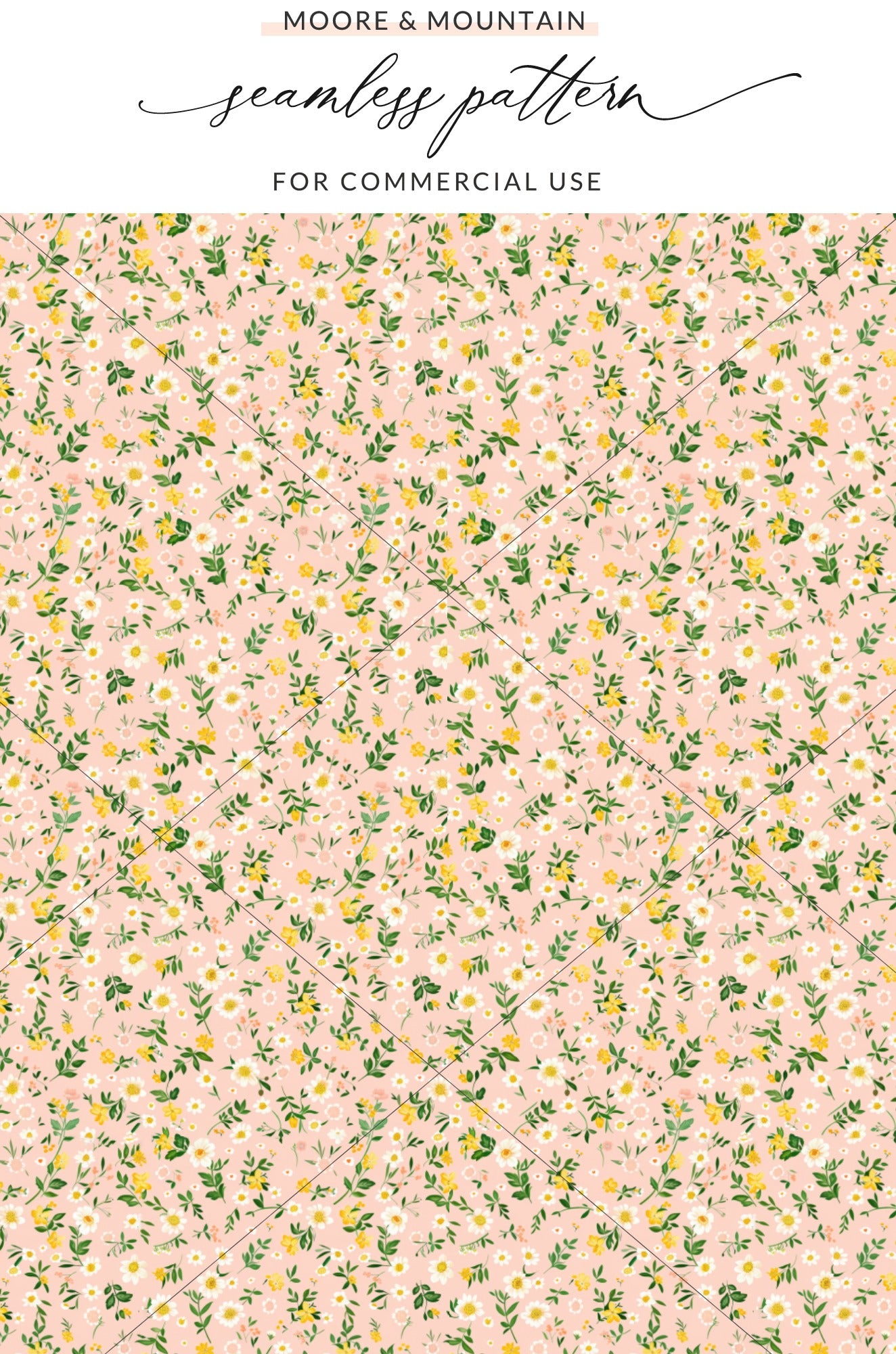 Seamless Floral Pattern for Commercial Use Product