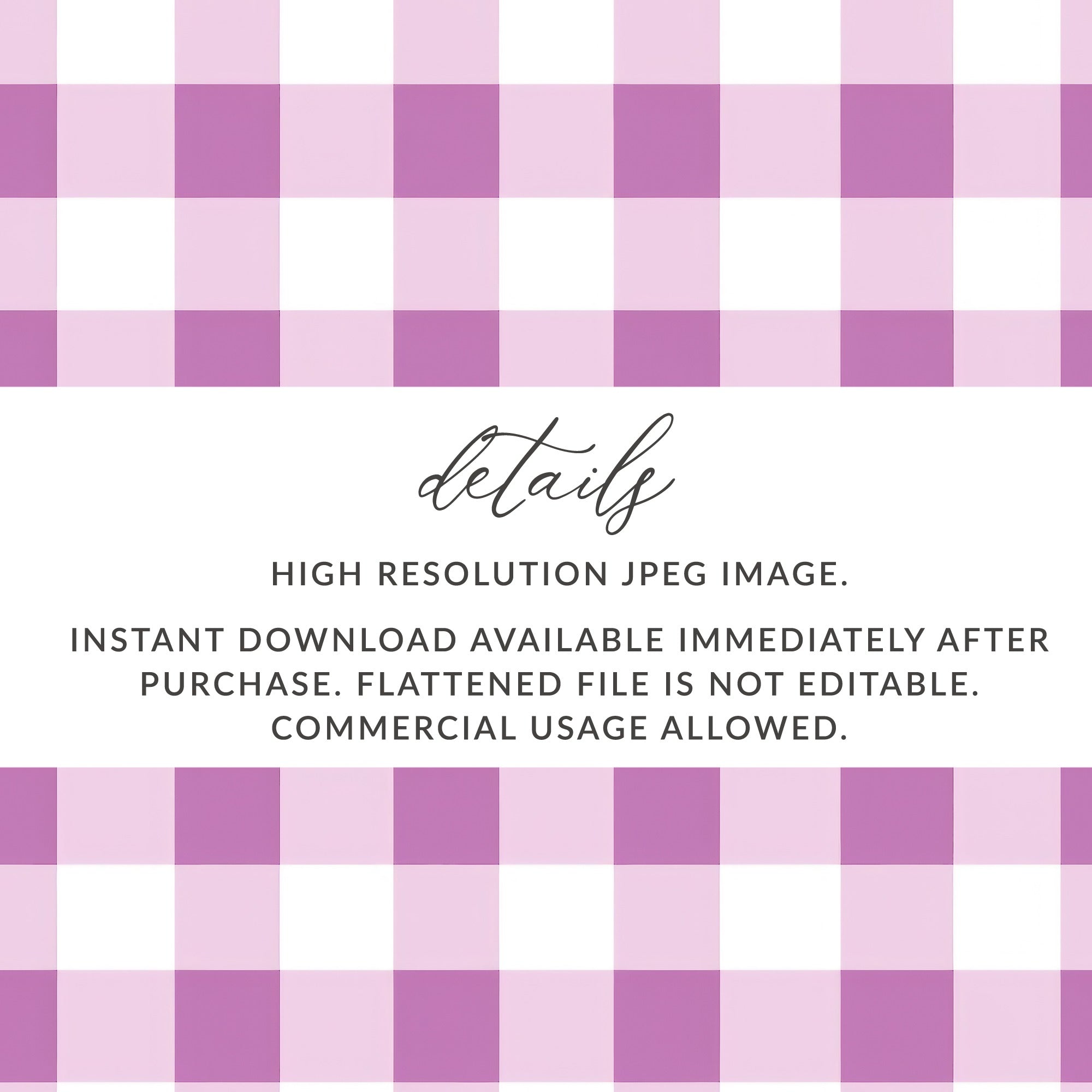 Purple Gingham High Resolution JPEG Image Download