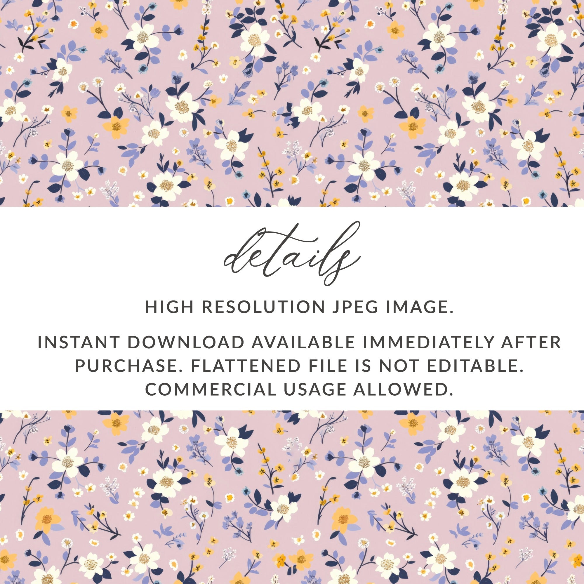 High Resolution Floral JPEG Image Instant Download