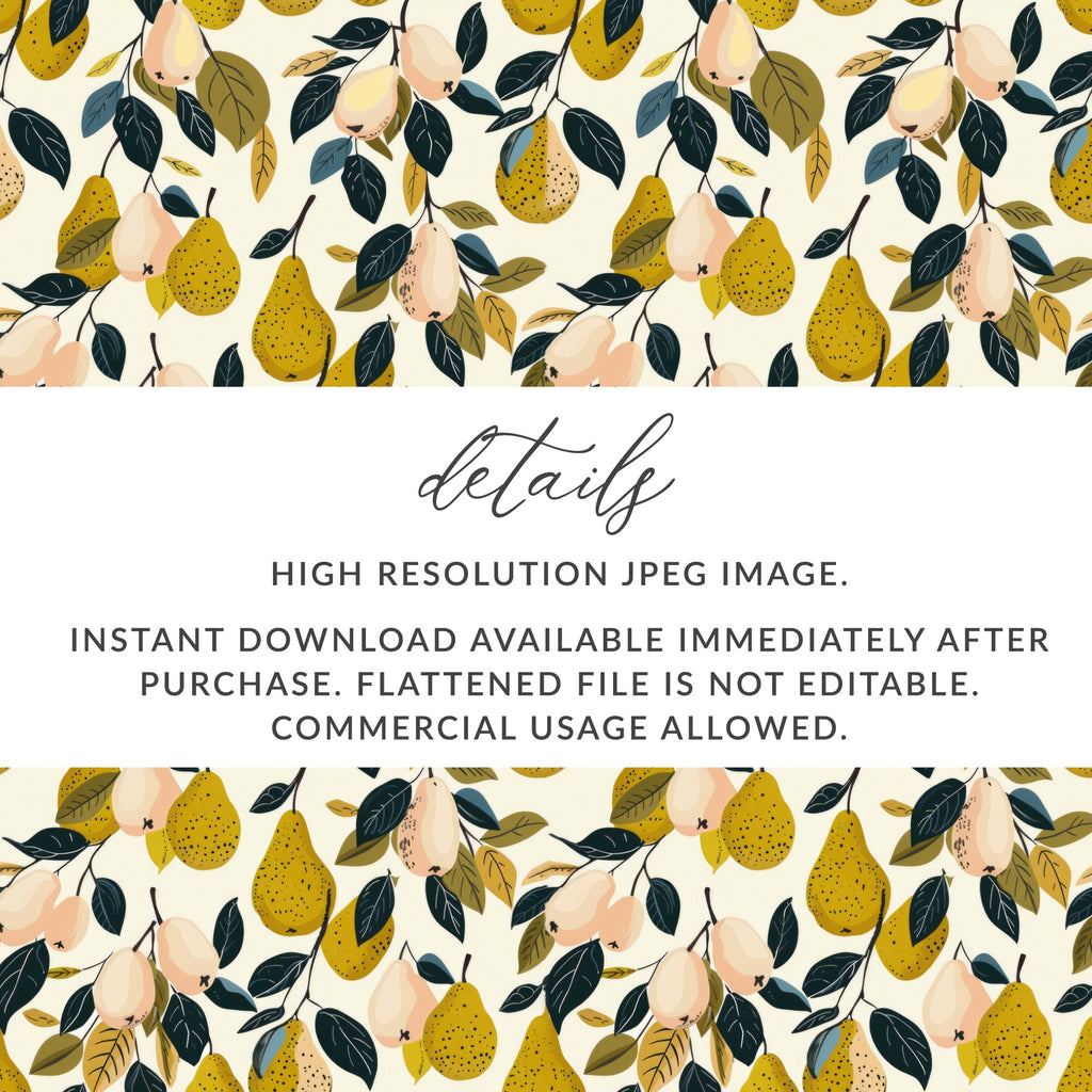 Pear and Peach Pattern High Resolution JPEG Image