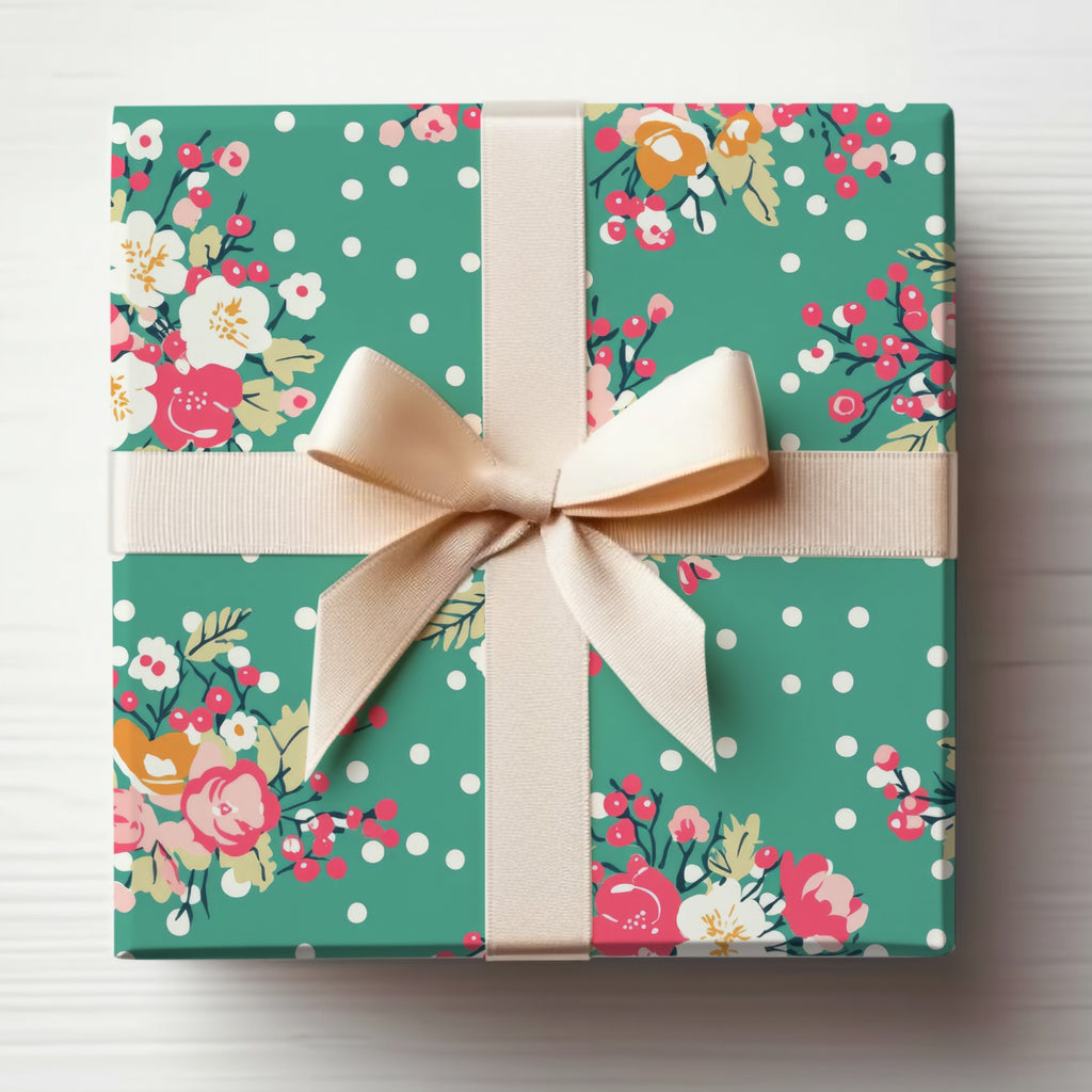Elegant Floral Gift Box with Bow for Special Occasions