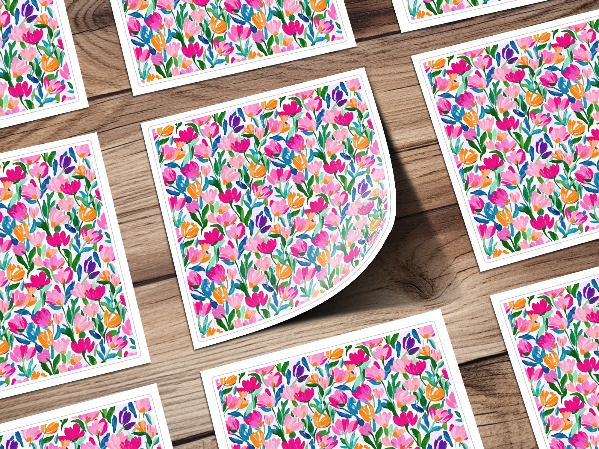 Bright Colorful Floral Pattern Vibrant Spring Design product