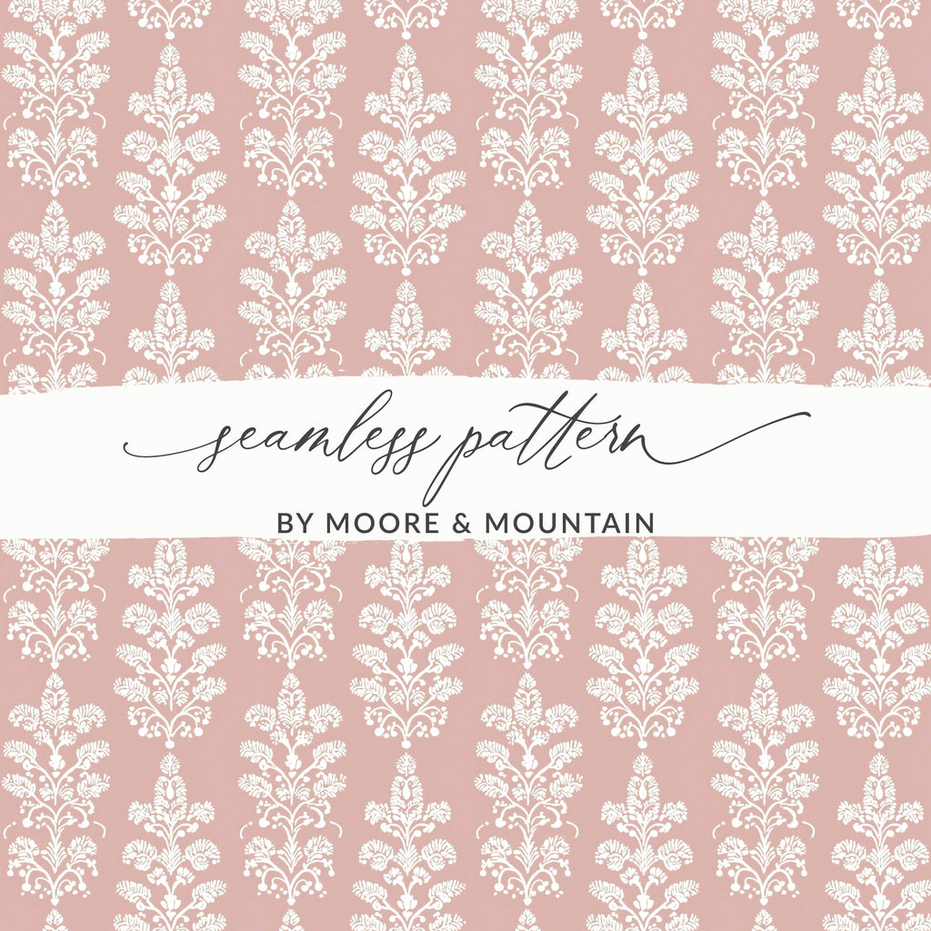 Elegant Pink and White Seamless Pattern Design