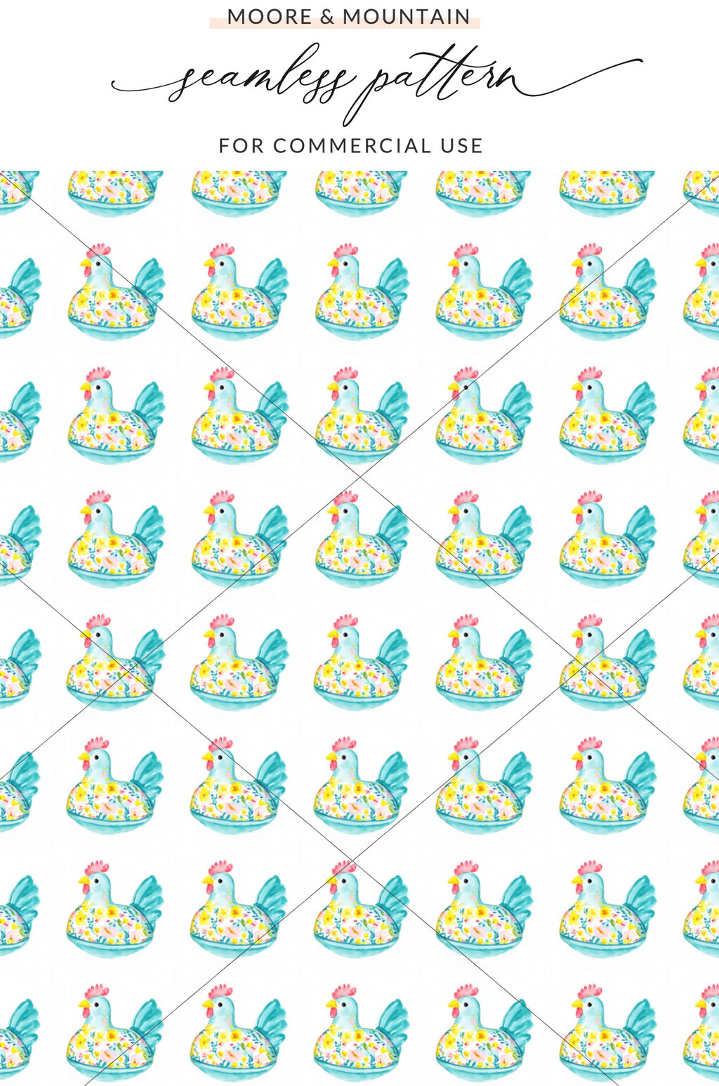 Watercolor Light Blue Floral Chicken Seamless Pattern product type
Watercolor
Chicken
Floral
Seamless Pattern
Light Blue
Farm Animal
Repeat Pattern
Whimsical Design
Cute Chickens
Easter Theme
Spring Print
Nursery Decor
Digital Paper
Scrapbooking
Fabric Design
Kids Pattern
Poultry Print
Blossom Design
Aqua Chickens
White Background