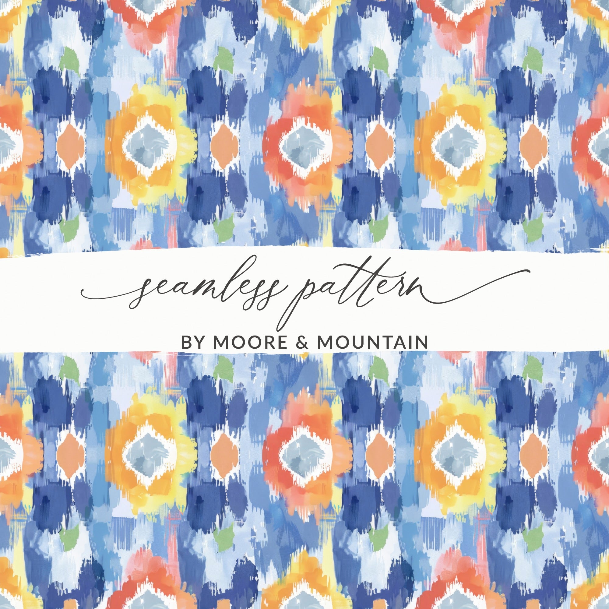 Colorful Abstract Floral Seamless Pattern Design