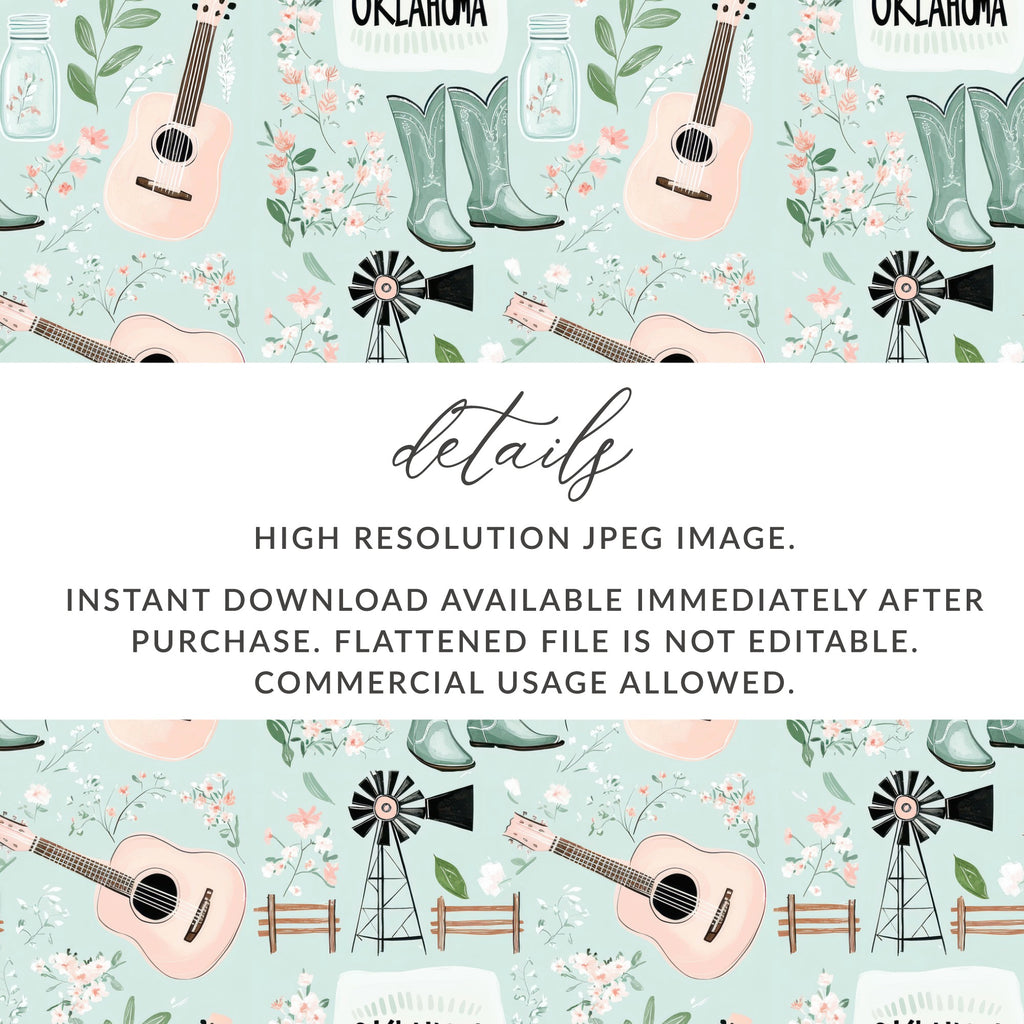 Oklahoma Themed Digital Printable Downloadable Decor