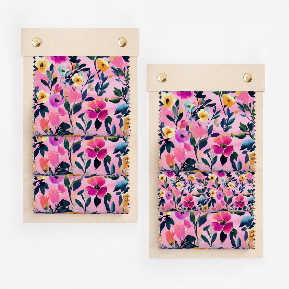 Vibrant Floral Pattern on Pink Background product