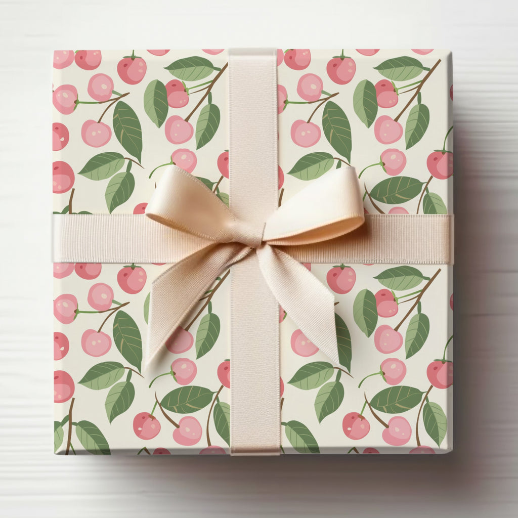 Elegant Cherry Blossom Gift Wrapping Paper for Presents