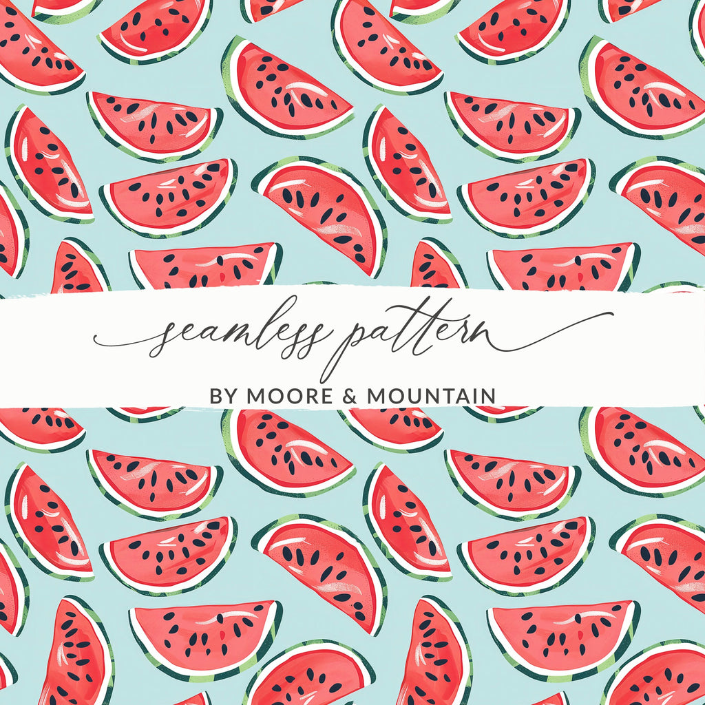 Watermelon Seamless Pattern by Moore Mountain