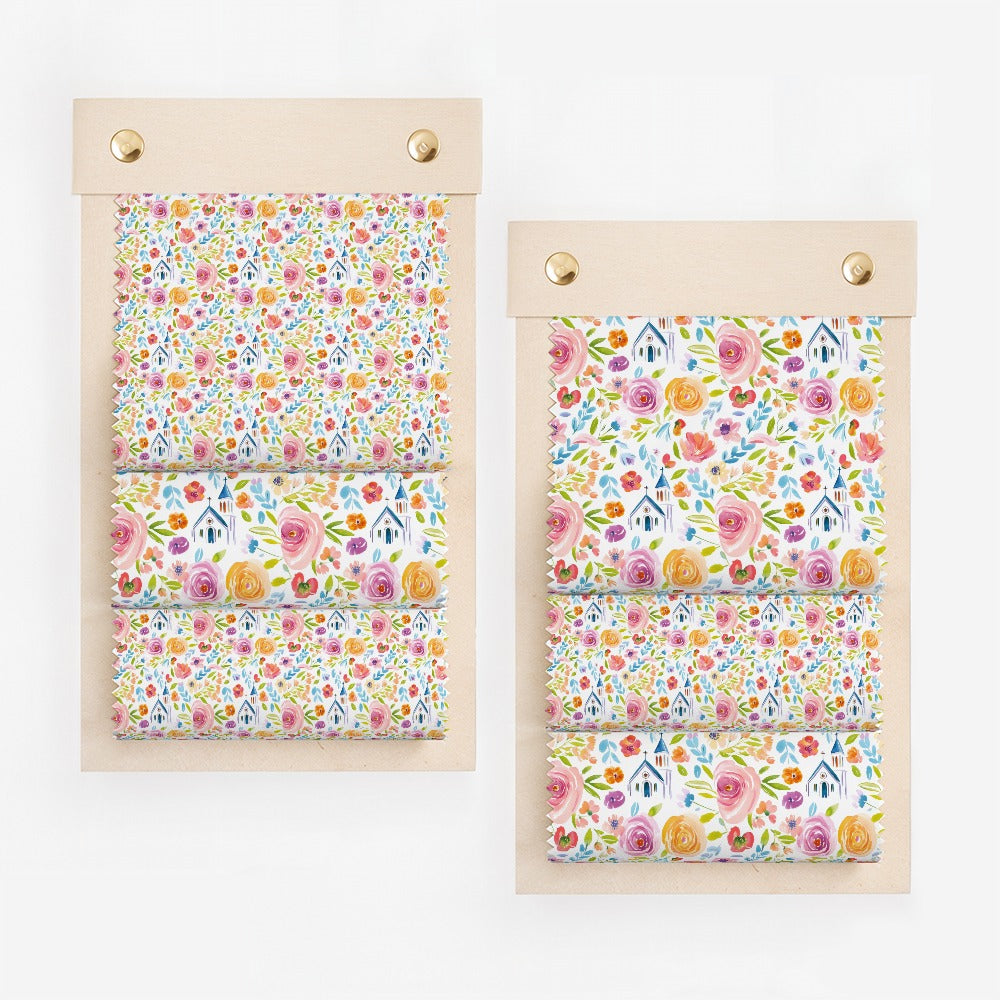 Vibrant Floral and House Patterned Swatch Collection