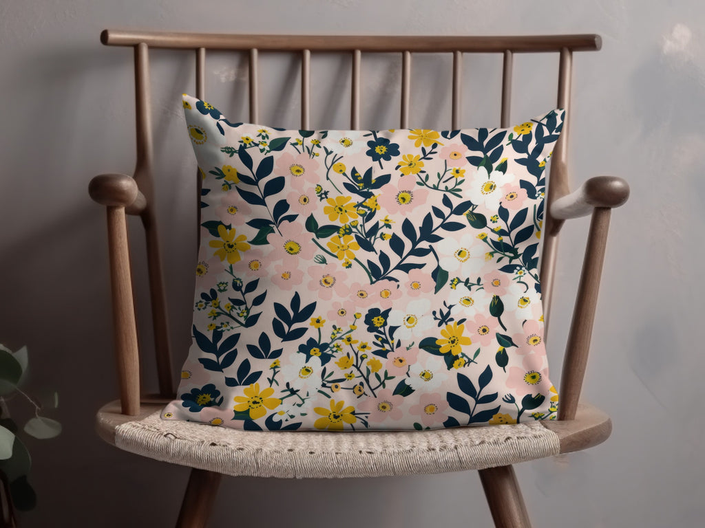 Vibrant Floral Pattern Decorative Pillow product
