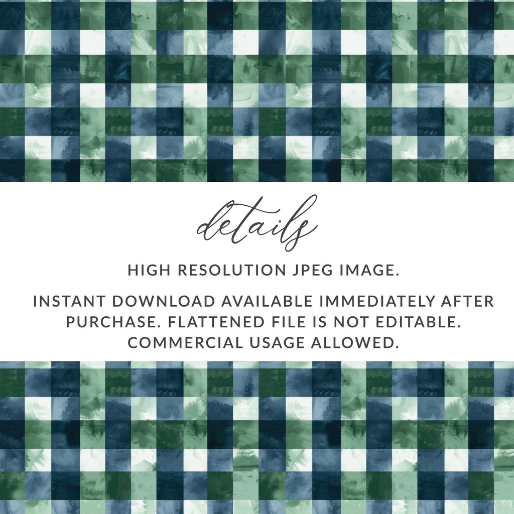 Blue Green Plaid High Resolution JPEG Download Image