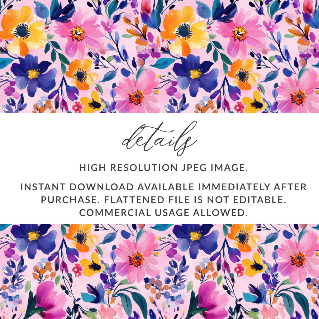 Colorful Floral High Resolution JPEG Image for Download