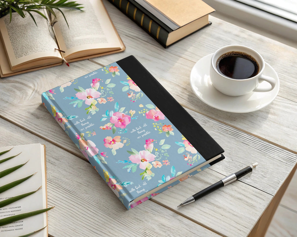 Inspirational Floral Design Hardcover Journal Notebook