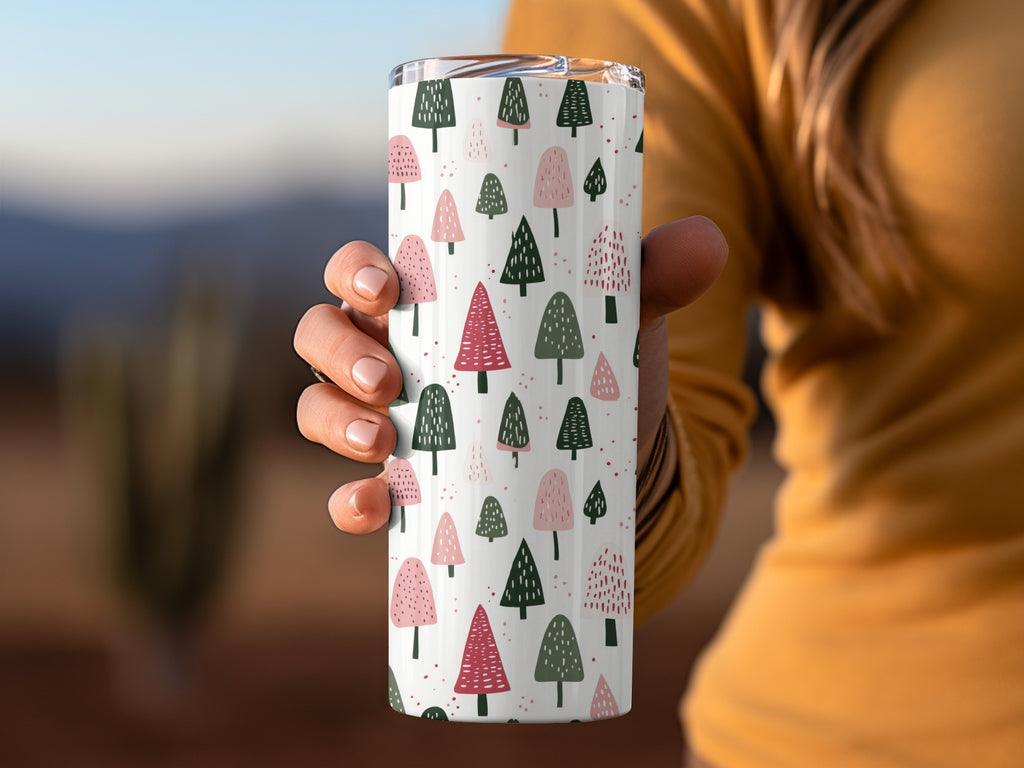 Colorful Forest Patterned Insulated Tumbler Product